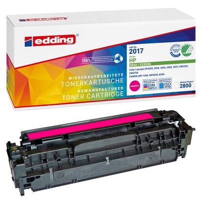 Artikelbild für edding EDD-2017 magenta Toner kompatibel zu HP 304A (CC533A), Artikelnummer 283844