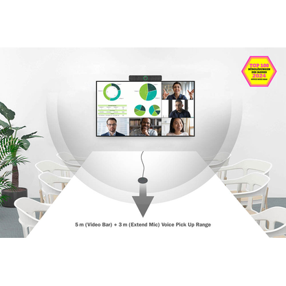 Artikelbild 3 für DIGITUS DS-55580 Konferenzkamera mit Mikrofon schwarz, Artikelnummer 468946