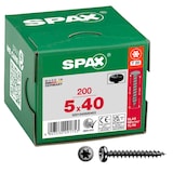 Artikelbild 1 für SPAX® Universalschrauben T20 Halbrundkopf BLAX 0201040500403 5 mm x 40 mm, 200 St., Artikelnummer 745269