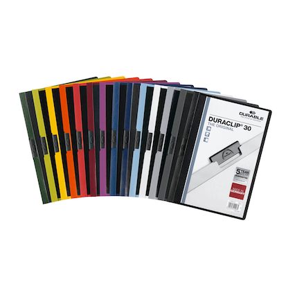 Artikelbild für DURABLE Klemmhefter DURACLIP farbsortiert, 25 St., Artikelnummer 111708