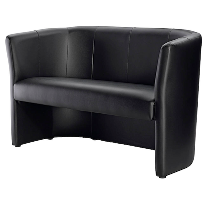 Artikelbild 3 für Nowy Styl 2-Sitzer Sofa Club Duo schwarz Kunstleder 129,0 x 63,0 x 77,0 cm, 1 St., Artikelnummer 952960