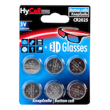 Artikelbild 1 für HyCell Knopfzellen CR2025 Lithium 3,0 V, 6 St., Artikelnummer 534235