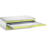 Artikelbild 1 für CP 7200 Planschrank clowngrün, lichtgrau 5 Schubladen 135,0 x 96,0 x 42,0 cm, 1 St., Artikelnummer 683336