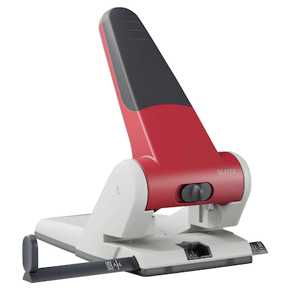 Artikelbild für LEITZ Registraturlocher 5180 rot, 1 St., Artikelnummer 437176