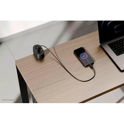 Artikelbild 4 für Neomounts DS22-840BL6 3-fach Tischsteckdose 1,4 m schwarz mit USB-Buchse, Artikelnummer 642669