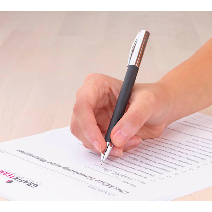 Artikelbild 3 für FABER-CASTELL Kugelschreiber AMBITION Edelharz schwarz, Schreibfarbe: schwarz, 1 St., Artikelnummer 250175