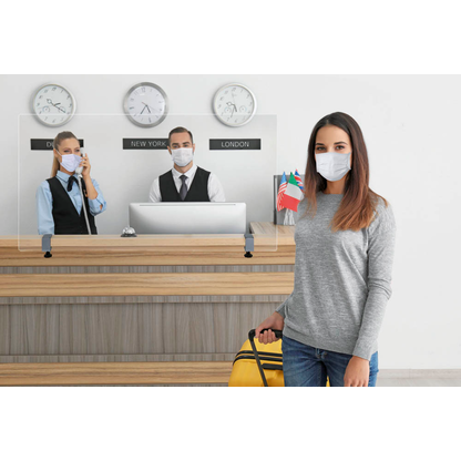 Artikelbild 8 für magnetoplan Spuckschutz 11029100, transparent 100,0 x 60,0 cm, 1 St., Artikelnummer 465092