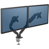 Artikelbild 1 für Fellowes Monitor-Halterung Platinum Series 8042501 schwarz für 2 Monitore, Tischklemme, Tischbohrung, Artikelnummer 377388