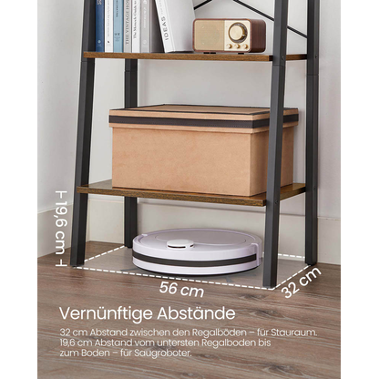 Artikelbild 8 für VASAGLE Bücherregal braun, schwarz 56,0 x 32,0 x 172,0 cm, 1 St., Artikelnummer 262834