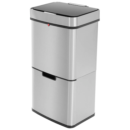 Artikelbild 2 für Hailo Öko Vario XL Mülleimer 50,0 l silber, schwarz, 1 St., Artikelnummer 458579