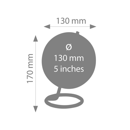 Artikelbild 2 für TROIKA® Globus GALILEI schwarz/silber, Artikelnummer 665838