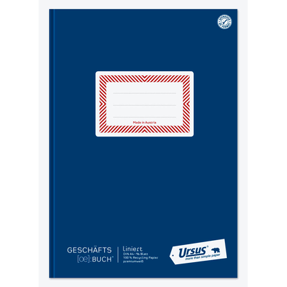 Artikelbild 2 für Ursus Geschäftsbuch OE DIN A4 liniert, blau Hardcover 192 Seiten, 1 St., Artikelnummer 267664