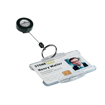 Artikelbild 3 für DURABLE Ausweishalter Jojo 822258, Schlüsselring, anthrazit, 10 St., Artikelnummer 339242