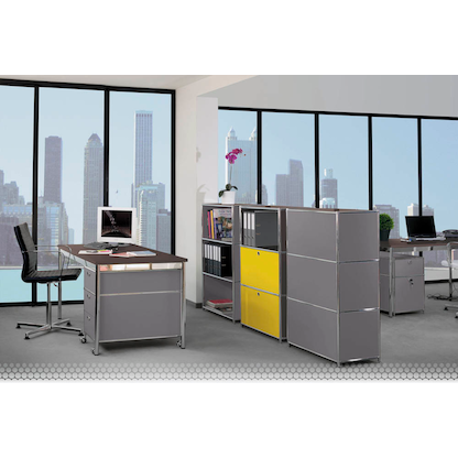 Artikelbild 5 für viasit Aktenregal System4 anthrazit 40,4 x 40,4 x 155,7 cm, 1 St., Artikelnummer 135653