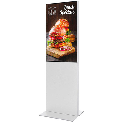Artikelbild für Showdown® Displays Digitales Totem Smart Line Infostele mit LED-Display, weiß, 108,0 cm (43 Zoll), Artikelnummer 926527
