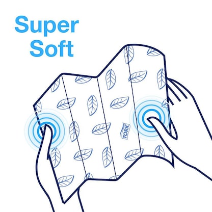 Artikelbild 7 für TORK Papierhandtücher 100278 H3 Premium Extra Soft Zick-Zack-Falzung 2-lagig 3.000 Tücher, Artikelnummer 117911