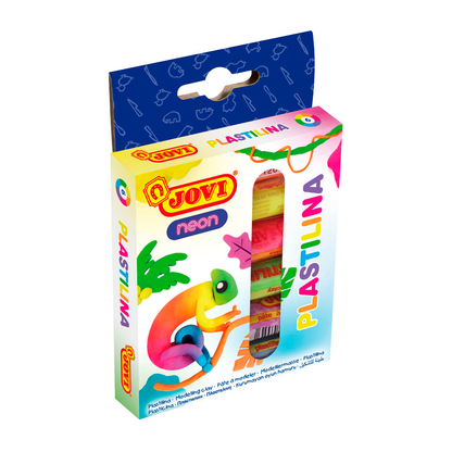 Artikelbild für JOVI Knete PLASTILINA farbsortiert, 6 Farben je 15,0 g, Artikelnummer 392524