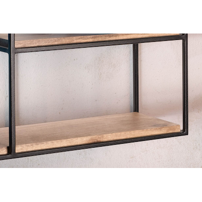 Artikelbild 4 für WOHNLING Wandregal mango, schwarz 60,0 x 18,0 x 40,0 cm, 1 St., Artikelnummer 208649