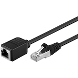 Artikelbild 1 für goobay RJ45/RJ45 CAT 5e Kabel 10,0 m schwarz, 1 St., Artikelnummer 732257