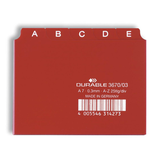 Artikelbild 1 für DURABLE Karteikartenregister A-Z rot, Artikelnummer 415859
