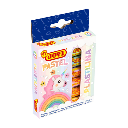 Artikelbild für JOVI Knete PLASTILINA farbsortiert, 6 Farben je 15,0 g, Artikelnummer 392537