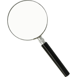 Artikelbild 1 für WESTCOTT Lupe schwarz 3-fach, Ø 75 mm, Artikelnummer 537417