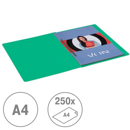 Artikelbild 3 für VON LEITZ Schnellhefter Karton grün DIN A4, 1 St., Artikelnummer 635357