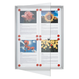 Artikelbild 1 für FRANKEN Schaukasten X-tra!Line silber 4x DIN A4 51,0 x 3,0 x 68,0 cm, 1 St., Artikelnummer 534038