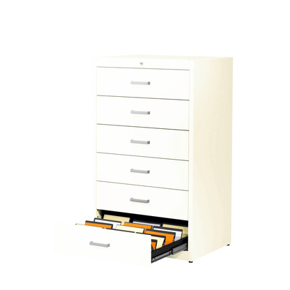 Artikelbild 5 für mauser client cardy Karteischrank reinweiß 6 Schubladen 80,0 x 60,0 x 135,0 cm, 1 St., Artikelnummer 259539
