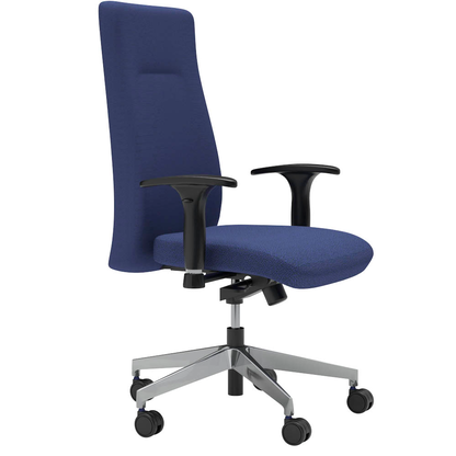 Artikelbild für Nowy Styl Bürostuhl Nero Lux Stoff blau, Gestell alu, Artikelnummer 728242