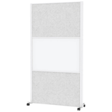 Artikelbild 1 für MAUL Akustik-Trennwand MAULconnecto 9613102, hellgrau, weiß 100,0 x 182,0 cm mit Rollen, 1 St., Artikelnummer 156838