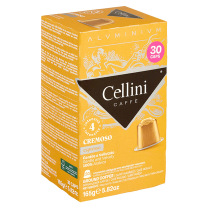 Artikelbild 4 für Cellini ESPRESSO CREMOSO Kaffeekapseln, Arabicabohnen kräftig, 30 Stück, Artikelnummer 720712