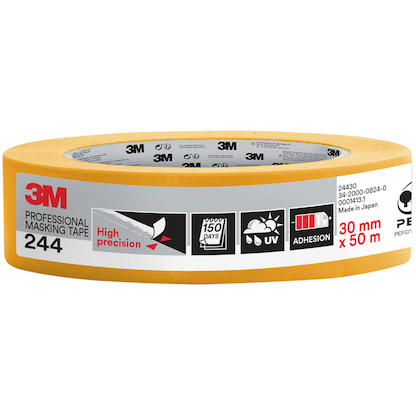 Artikelbild für 3M 244 Malerband orange 30,0 mm x 50,0 m 1 Rolle, Artikelnummer 477446