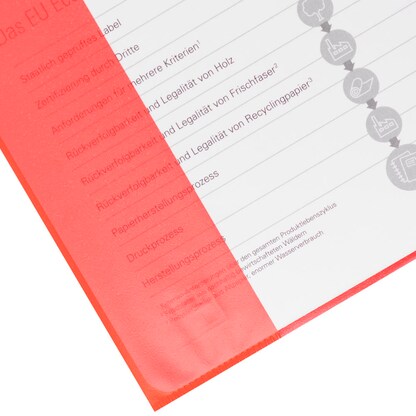 Artikelbild 3 für OXFORD Heftumschlag rot Kunststoff DIN A4, 1 St., Artikelnummer 592107