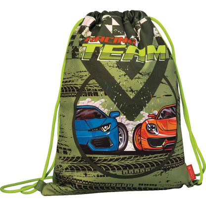 Artikelbild für BRUNNEN Turnbeutel Kunstfaser rot/bau/grün, Artikelnummer 777999