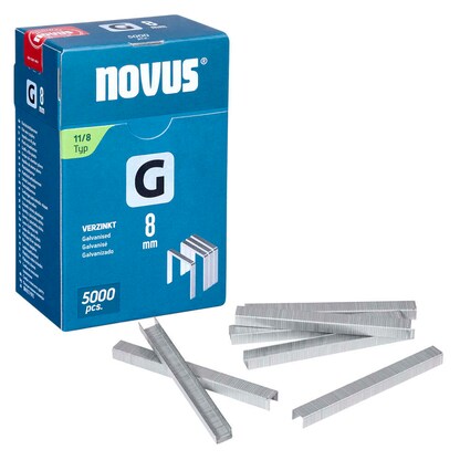 Artikelbild für novus Tackerklammern Flachdraht 11/8, 5.000 St., Artikelnummer 712137