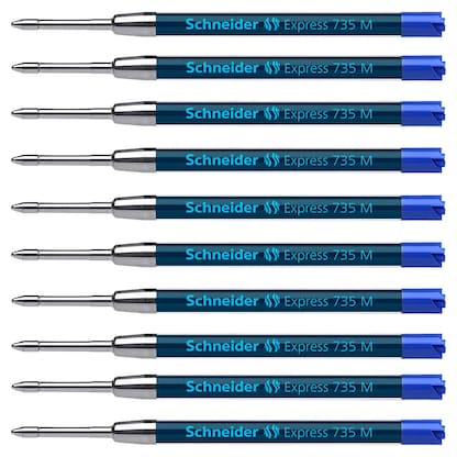 Artikelbild für Schneider Express 735 Kugelschreiberminen M blau, 10 St., Artikelnummer 185207