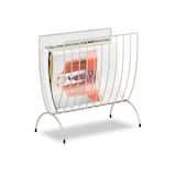 Artikelbild 1 für relaxdays Zeitungsständer 10022511_55 silber Metall, DIN A4 quer, Artikelnummer 473667