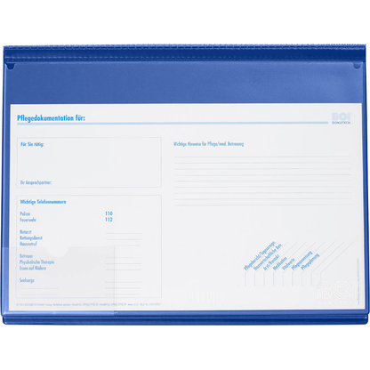 Artikelbild 7 für BOI Patienten-Dokumentationsmappe Professional-Line PLUS DIN A4 blau, 1 St., Artikelnummer 667012