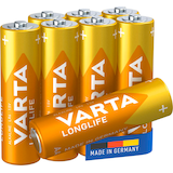 Artikelbild 1 für VARTA Batterien LONGLIFE Alkali-Mangan Mignon AA 1,5 V, 8 St., Artikelnummer 856211