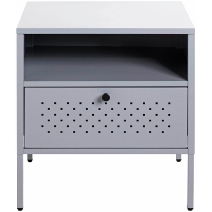 Artikelbild 3 für HAKU Möbel Konsole Nachttisch rechteckig Metall grau 45,0 x 35,0 x 50,0 cm, 1 St., Artikelnummer 340057