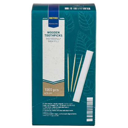 Artikelbild für METRO PROFESSIONAL Zahnstocher, Holz, 1.000 St., Artikelnummer 798857