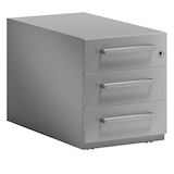 Artikelbild 1 für BISLEY Note Rollcontainer silber 3 Auszüge 42,0 x 77,5 x 49,5 cm, Artikelnummer 453062
