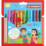 Artikelbild 1 für STABILO Cappi Filzstifte farbsortiert, 12 St., Artikelnummer 603629