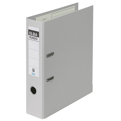 Artikelbild für ELBA rado plast Ordner grau Kunststoff 8,0 cm DIN A4, 1 St., Artikelnummer 256982