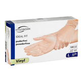 Artikelbild 1 für HYGONORM unisex Einmalhandschuhe IDEAL FIT weiß Größe L, 100 St., Artikelnummer 195687