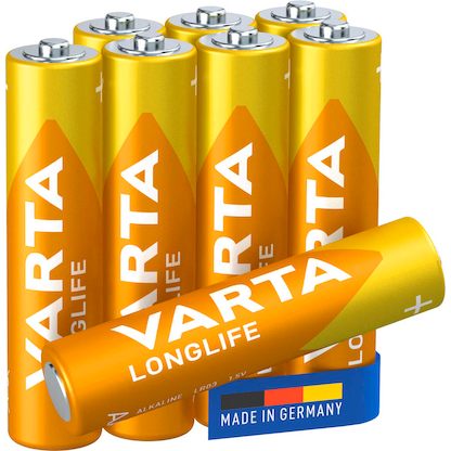 Artikelbild für VARTA Batterien LONGLIFE Alkali-Mangan Micro AAA 1,5 V, 8 St., Artikelnummer 856229