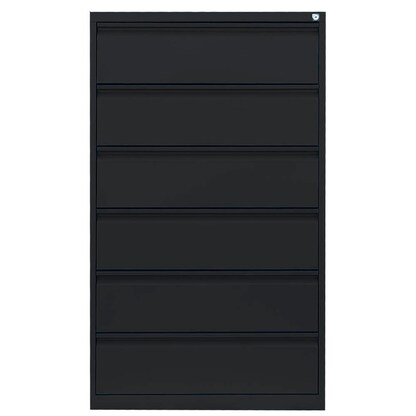 Artikelbild 3 für LÜLLMANN Karteischrank tiefschwarz 76,0 x 62,0 x 132,0 cm, 1 St., Artikelnummer 183649