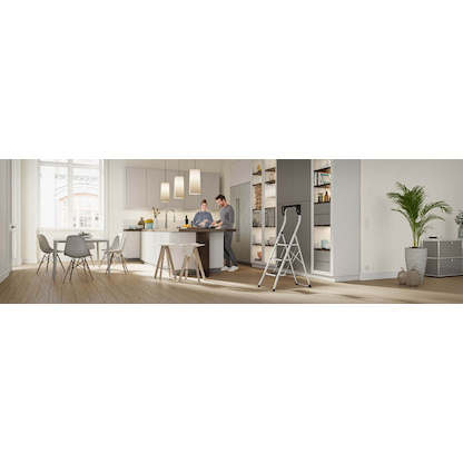 Artikelbild 4 für Hailo Klapptritt StandardLine K75 weiß 3 Stufen, H: 140,0 cm, Artikelnummer 389488