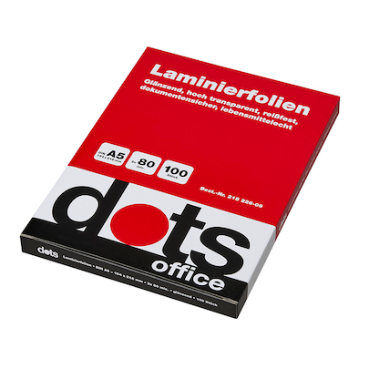 Artikelbild 9 für dots Laminierfolien glänzend für A5 80 micron, 100 St., Artikelnummer 218226